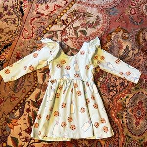 Monica + Andy Toddler Girl Organic Cotton Fit and Flare Dress 2T